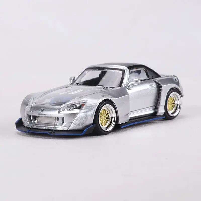 1:64 S2000 sports car, die-cast alloy car model, teenagers' toy, children's birthday gift, adult collectible.