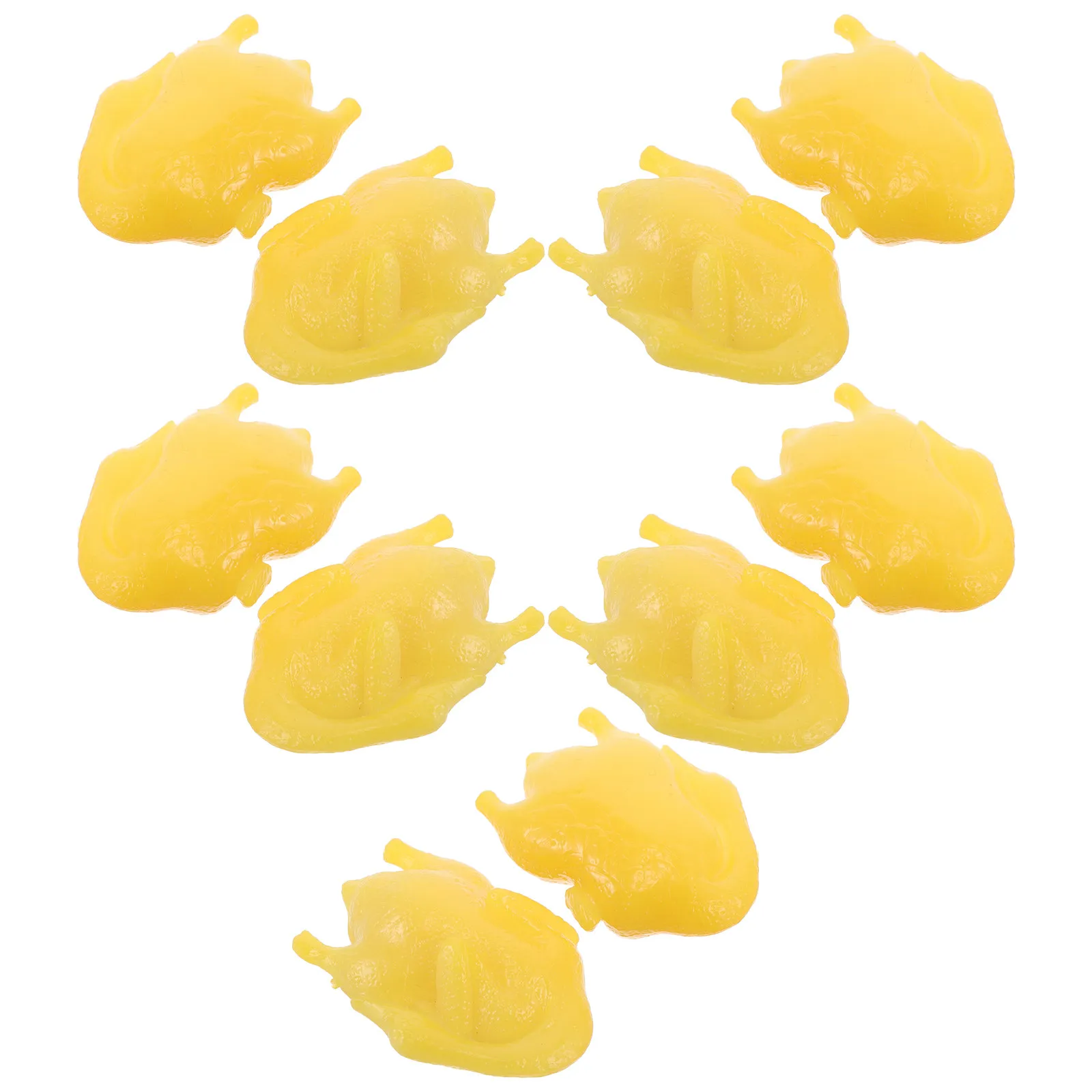 

10 шт. Имитация жареной утки, искусственный реквизит для еды, миниатюрная поддельная готовая утка, декор для стола на День Благодарения, Хэллоуин, Праздник урожая