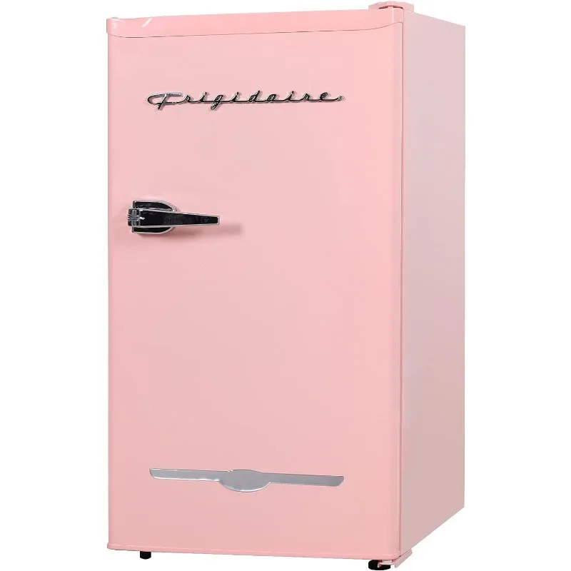 Frigidaire Efr376 Retro Bar Koelkast Koelkast Met Zijflesopener, 3.2 Cu. Ft, Roze/Koraal