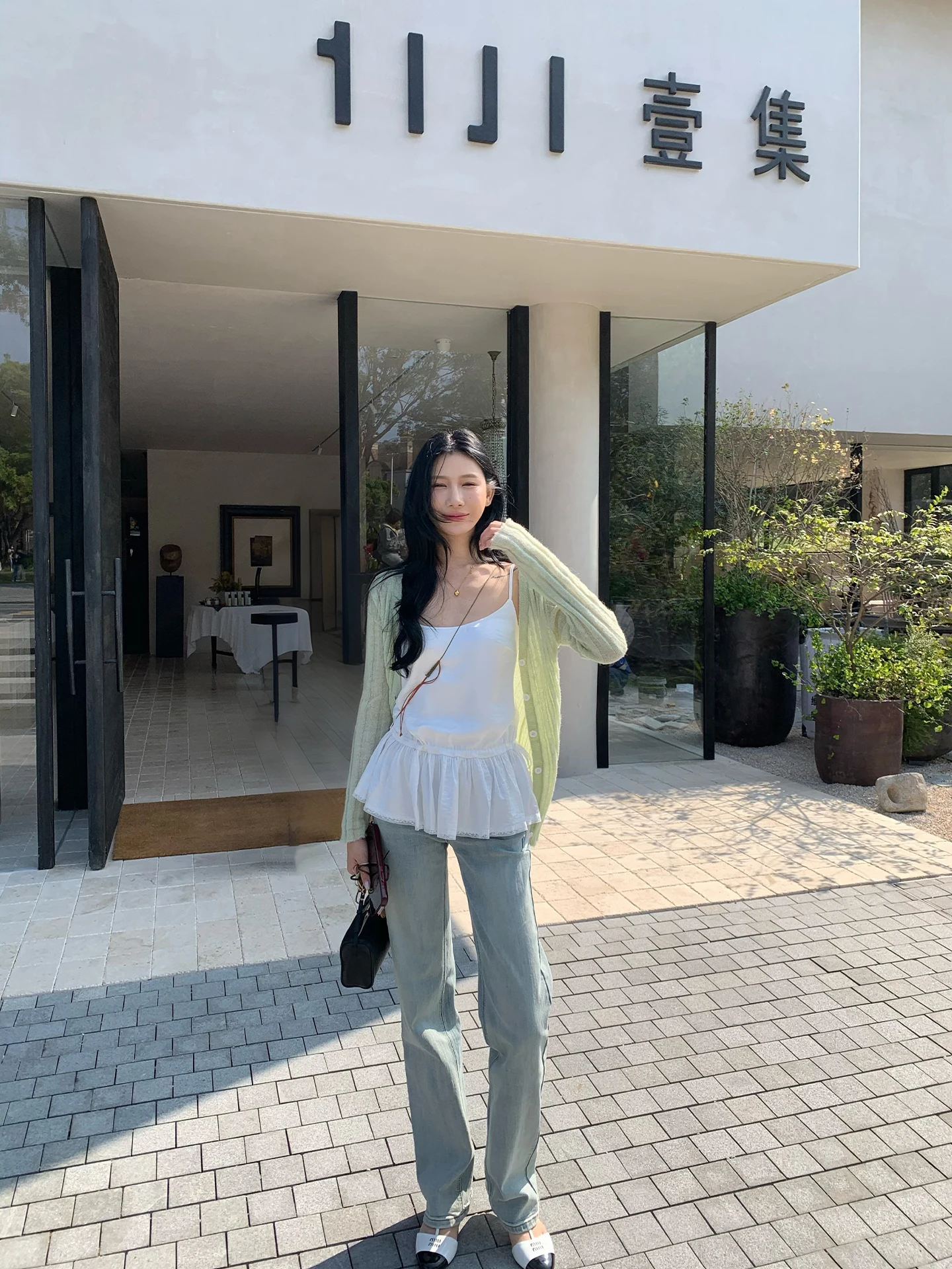 

Женские джинсы прямого кроя Light Wa, весенняя новинка, корейский стиль, утягивающие, свободные брюки, длинные, дышащие, хлопковые, на молнии