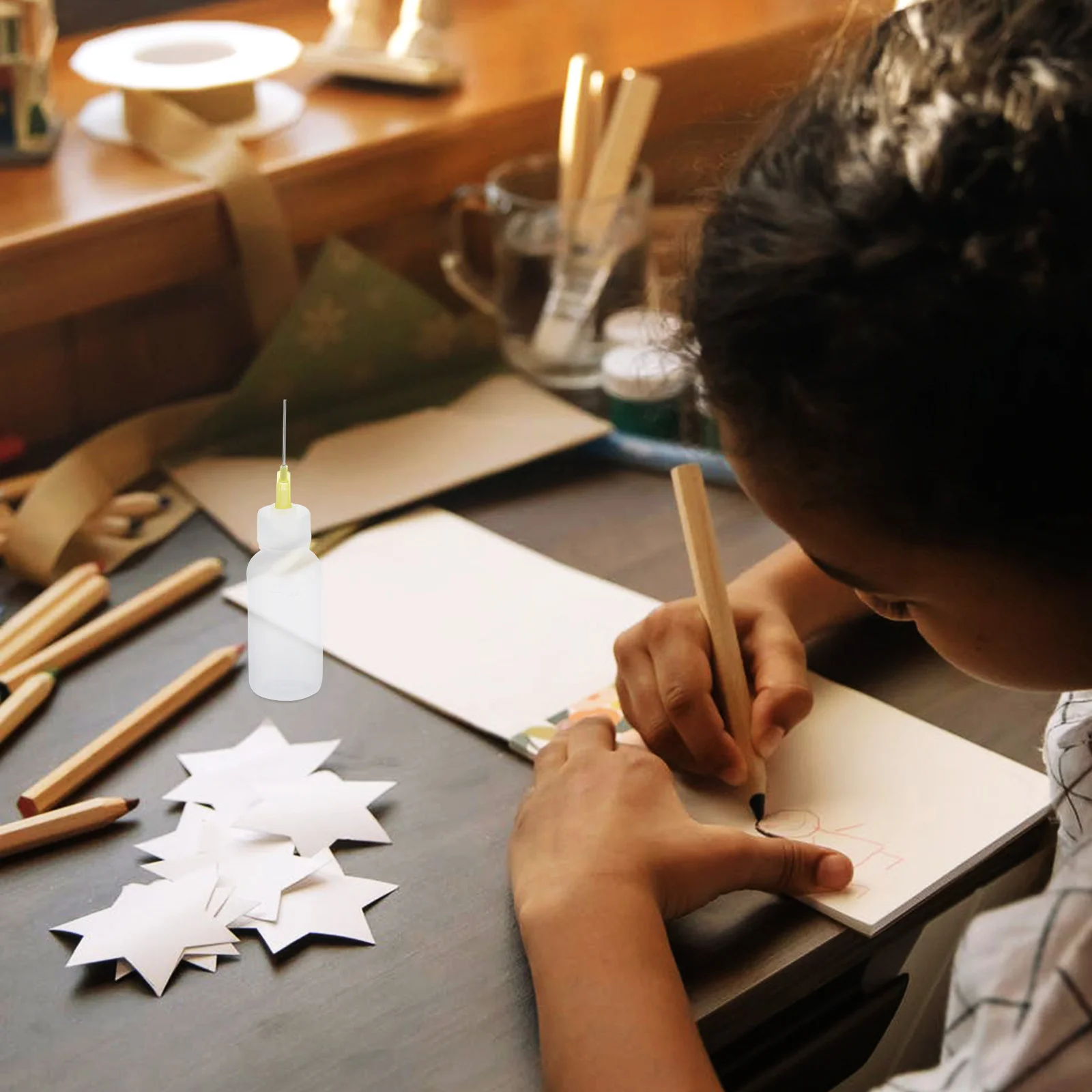 

5 set Needle Tip Glue Bottle Squeeze Applicator Precision Liquid Dispenser For Diy Crafts Repair Work Dropper Bottle Set