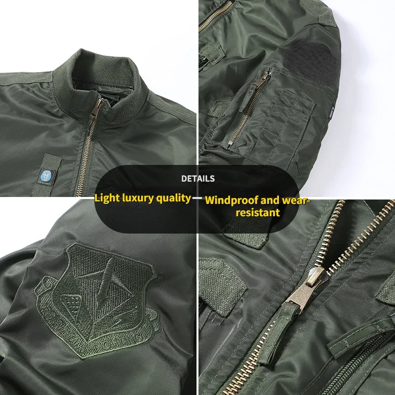 Winter Warm Parka Men's Fashion Retro Thickened Windproof Waterproof Work Jacket Field Loose Work Multi-pocket Ma1 Cargo Coat