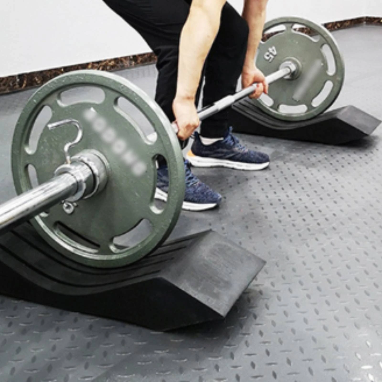 Deadlift Jack Barbell - Deadlift Wedge Stable Deadlift Platform Block