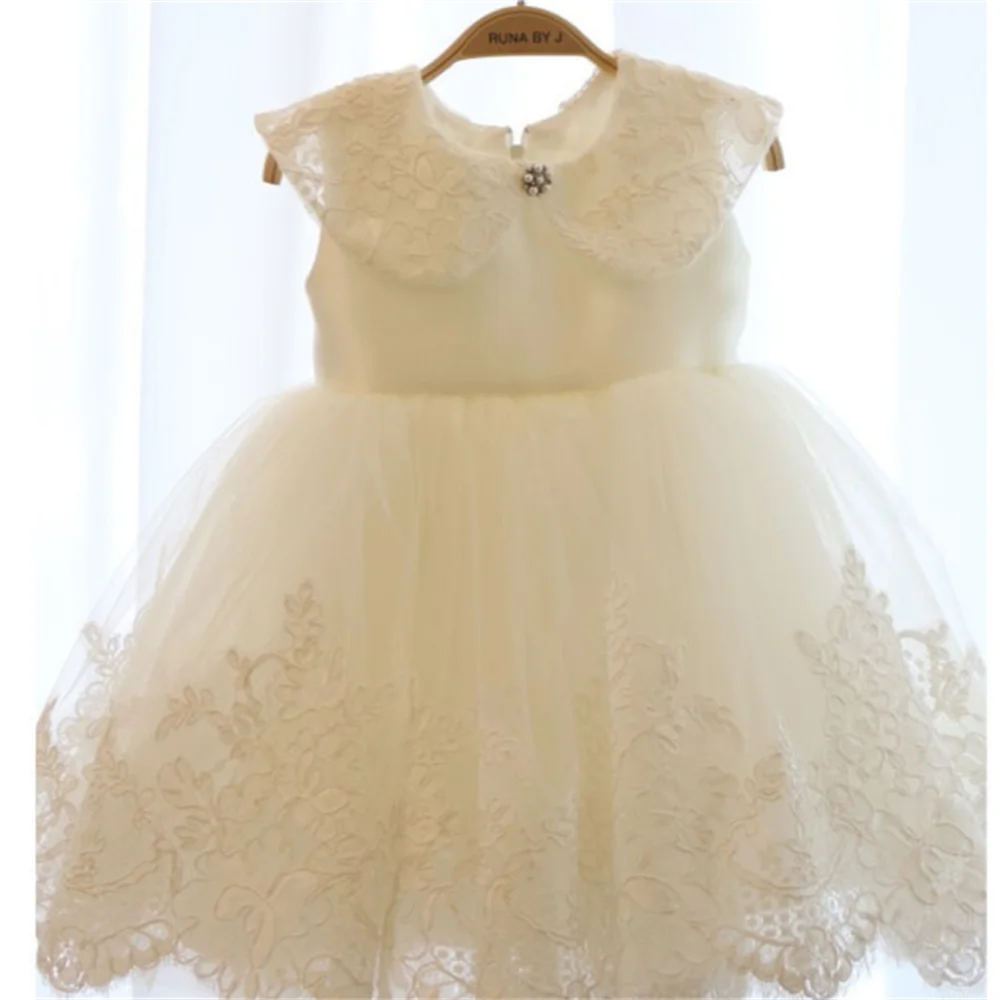 

High Quality Girl Lace Dress Newborn Princess Chiffon Baptism Dress for Girl Birthday Dress Baby Chirstening Dress for Infant