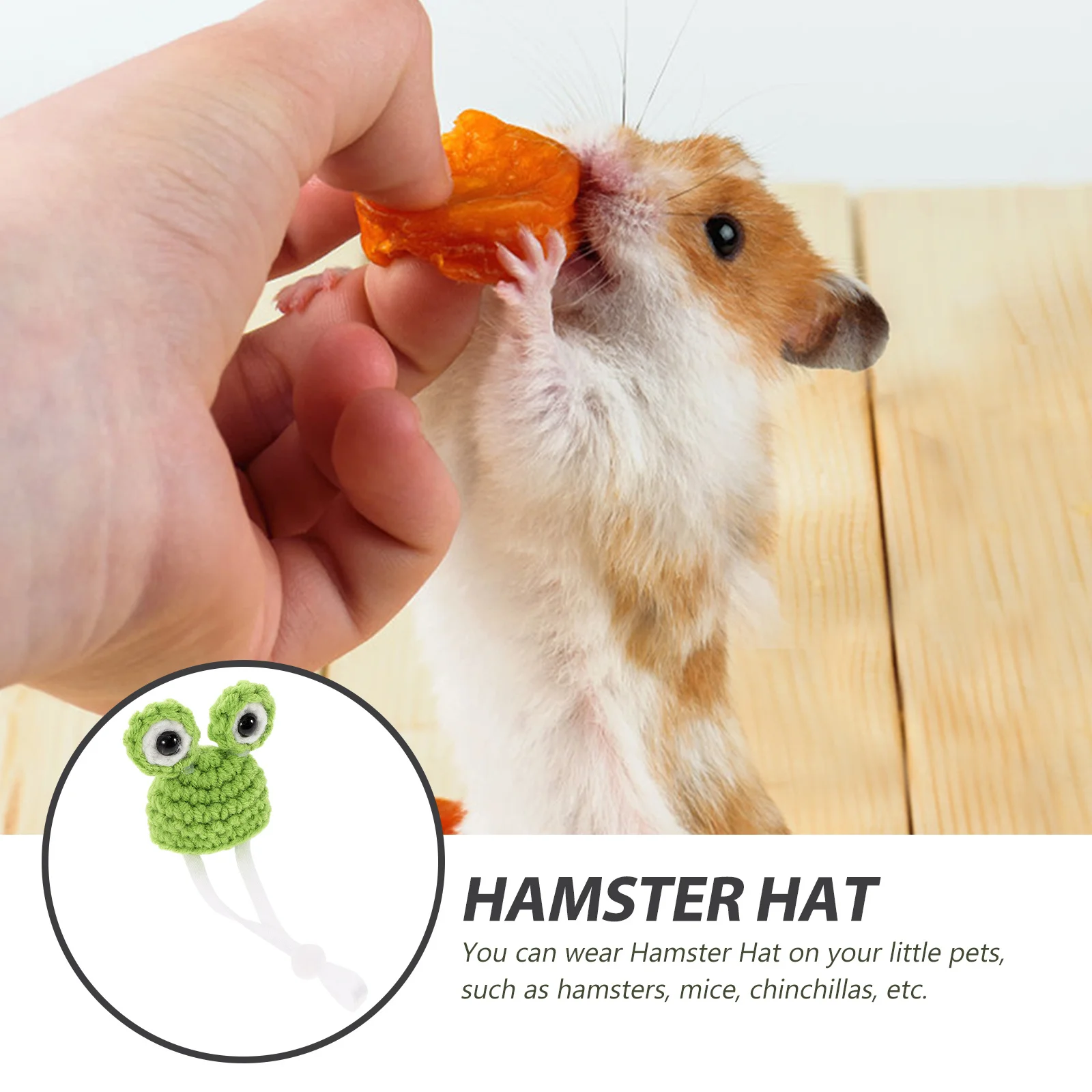 

Stylish Miniature Hamster Knitted Hat Comfortable Lightweight Photo Prop for Small Animals Hamster Knitted Hat