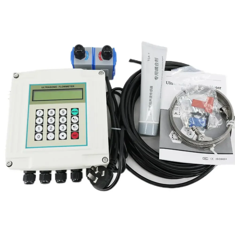 

2026 Digital TUF-2000SW+TM-1 Fixed Ultrasonic Flow Meter DN50-700mm Liquid Flowmeter for Pipe Diameter 1.96inch to 27.55inch