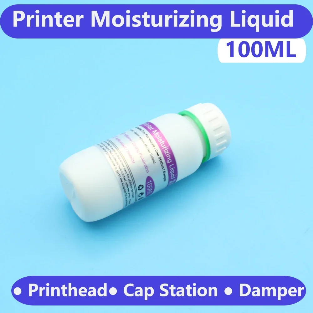 100ML Moisturizing Liquid For Printhead Cap Station Capping Cleaning Unit Pump DTF DTG Sublimation UV Printers Maintenance Kit