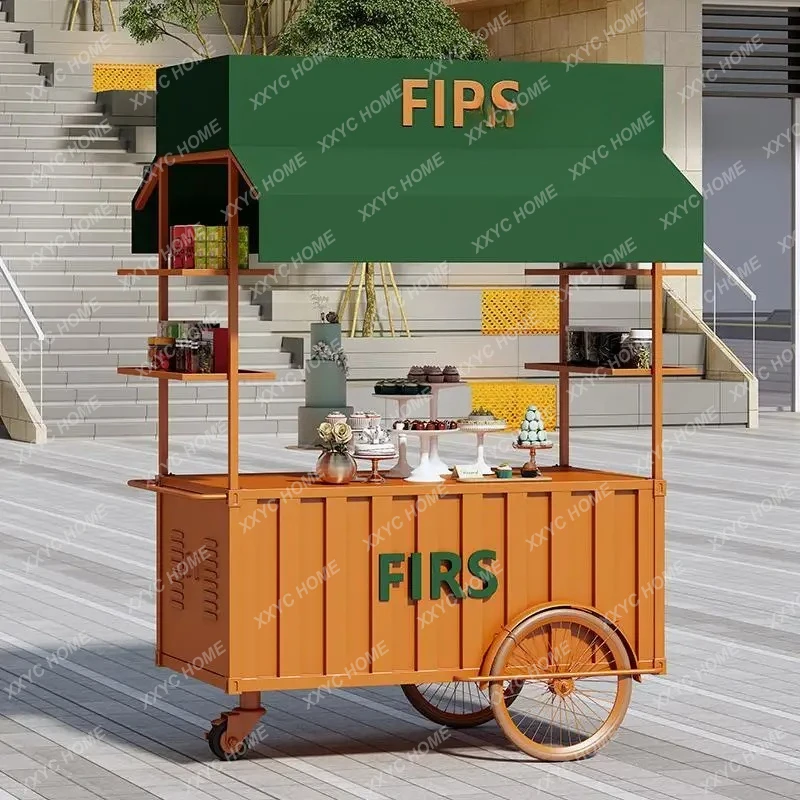 TTScenic Creative Trolley Wrought Iron Large-scale Event Promotional Display Car Outdoor Mobile Booth Car