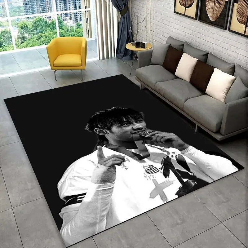 Football N-Neymar Sport Star Non-Slip Area Rug for Living Room,Bedroom,Playroom,Soft Carpet Floor Mat Home Decor Rug  Room