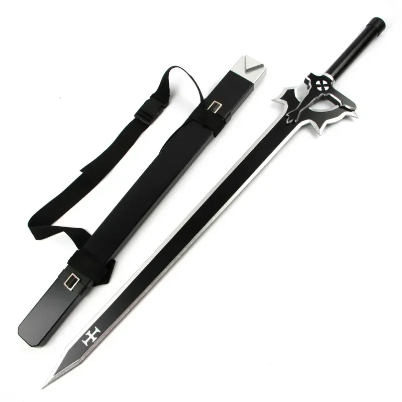 

106cm Online SAO 1:1 Asuna Weapon Cosplay Kirigaya Kazuto Elucidator/Dark Repulser Sword Art Wooden Sword Costume Party Prop