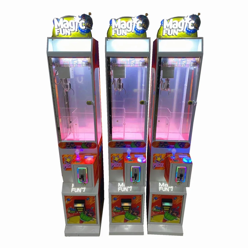 Children loved high quality metal cabinet mini toy crane machine claw crane machine