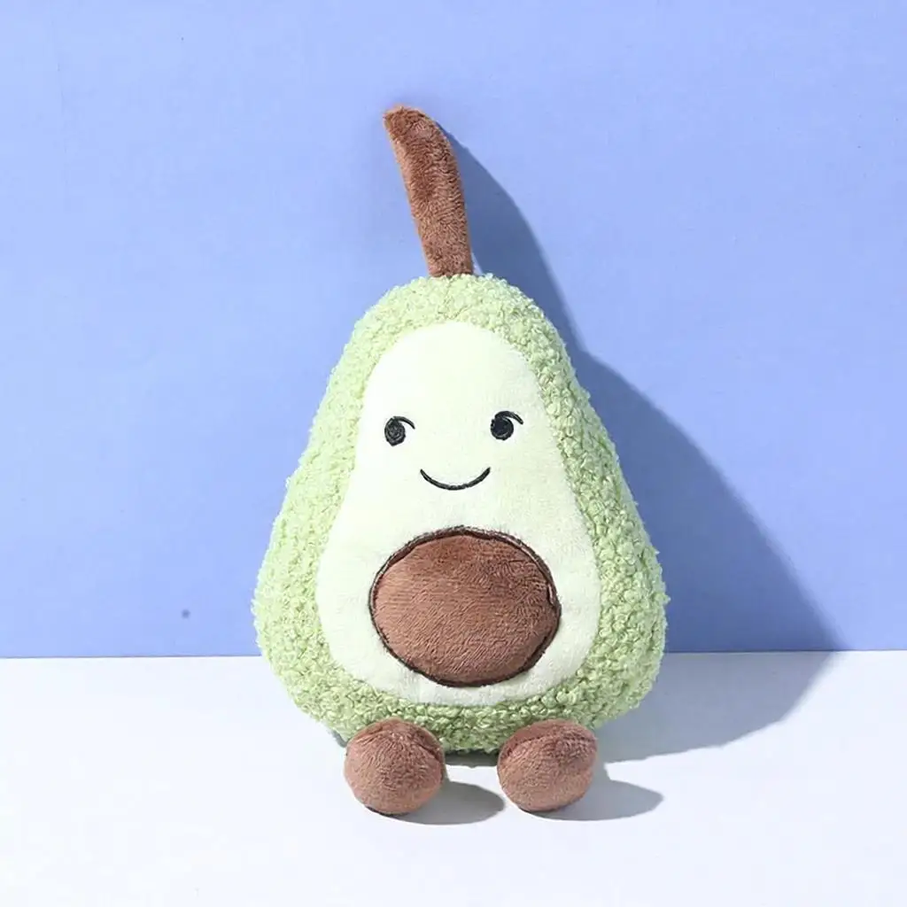 Plush Fruit Squeaky Pet Toys: Bite-Resistant, Durable Teething Toys for Dogs Cats Indestructible for Self-Entertainment