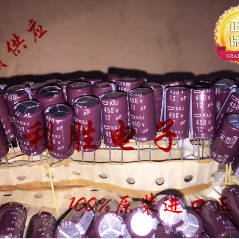 10-100 Peças Capacitor Japonês Black Diamond 12UF 450V 450V12UF 10*20 KXJ de Alta Frequência para Substituição 10UF