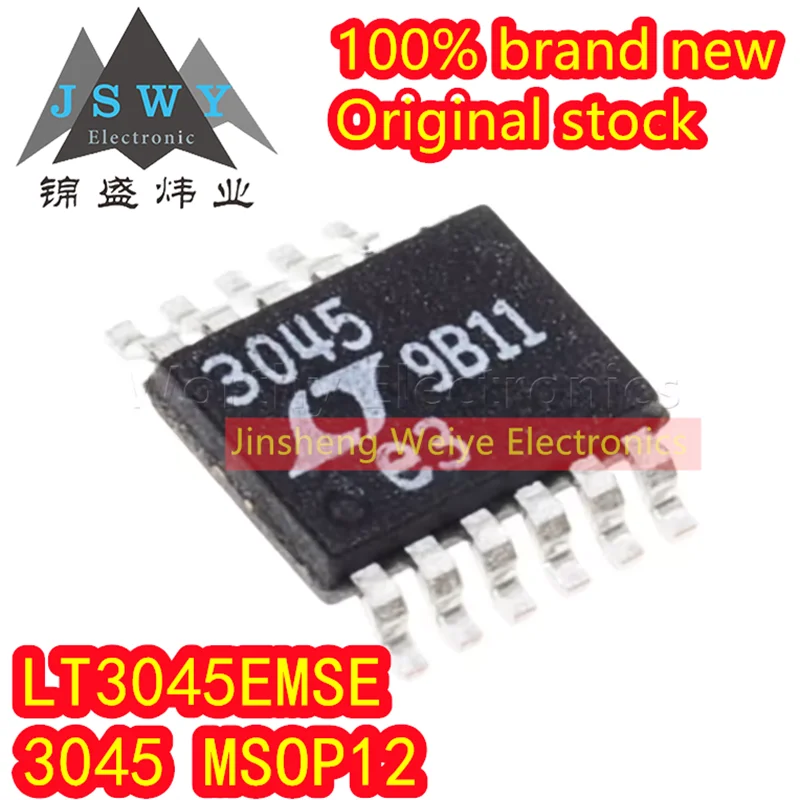 

(3/10pieces) LT3045EMSE LT3045 Parts Mark 3045 MSOP-12 Low Dropout Linear Regulator 100% Brand New Original Electronics