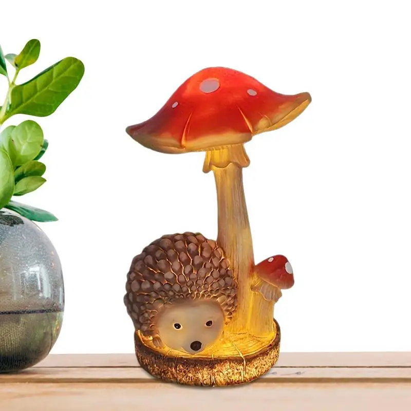 Solar Mushrooms Outdoor Decor Solar Powered Mushroom Shaped Yard Lights Waterproof Cute Solar Pathway & Mushroom Figurine Lights