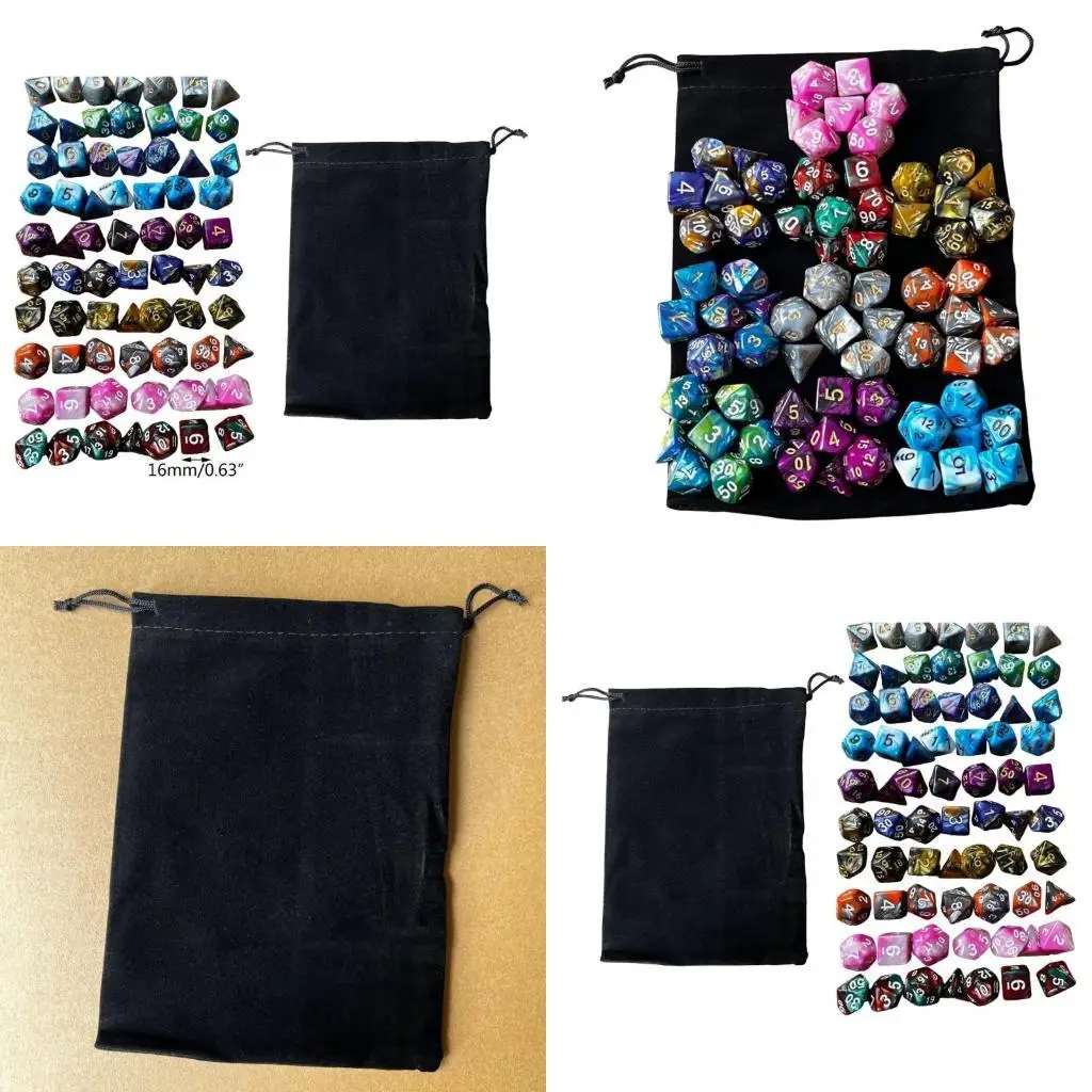 

Y1UC 70pcs Акриловые многопрофильные многогранны для ролевой игры.