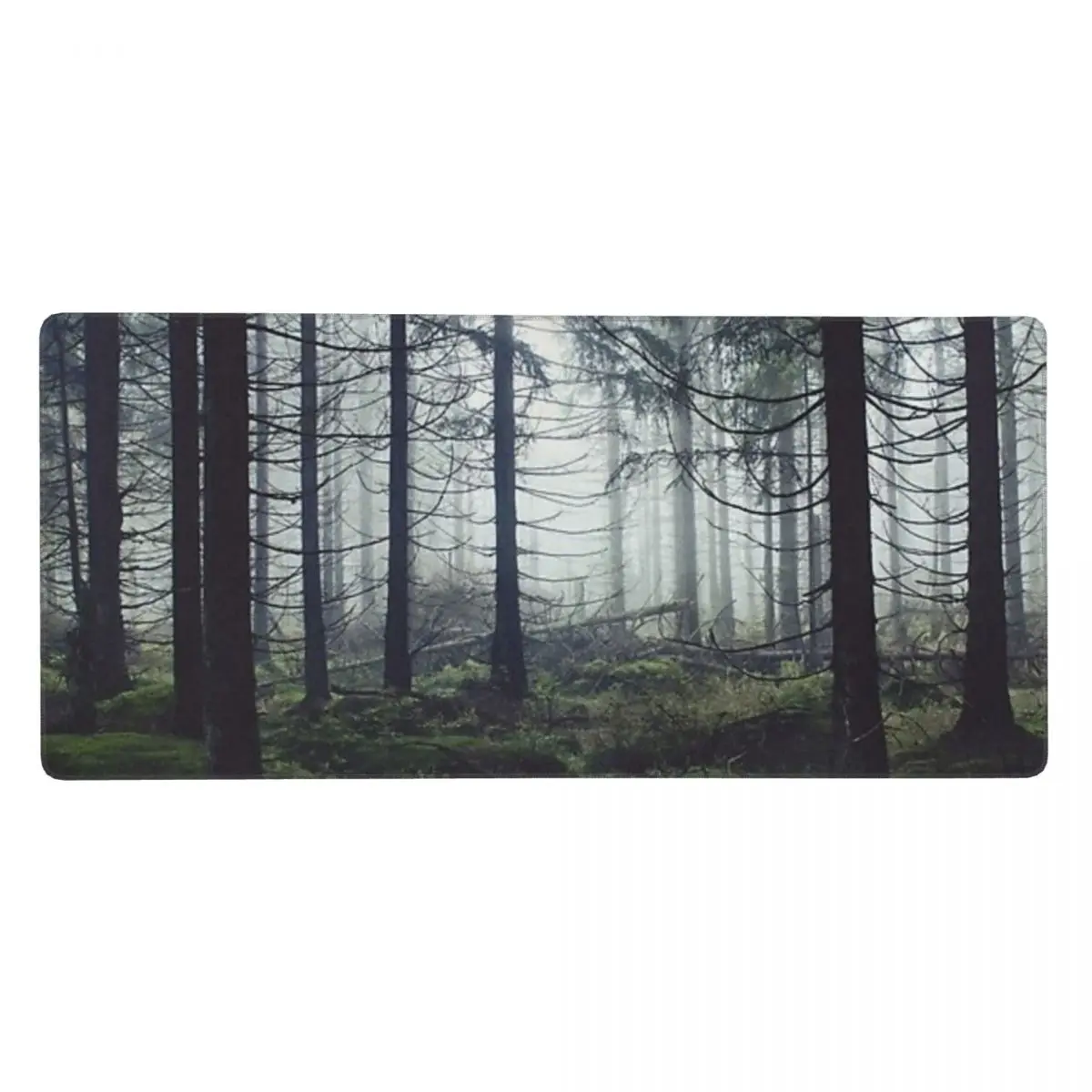 

Through The Trees Nightwalker In Ghostwood Romantasy Foggy Misty Fairytale Forest Covered In Magic Fog Mousepad