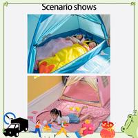 AB94-BSWOLF Kids Sleeping Bags Camping Sleeping Bags For Kids Slumber Bag With Carry Bag For Children Daycare Naptime