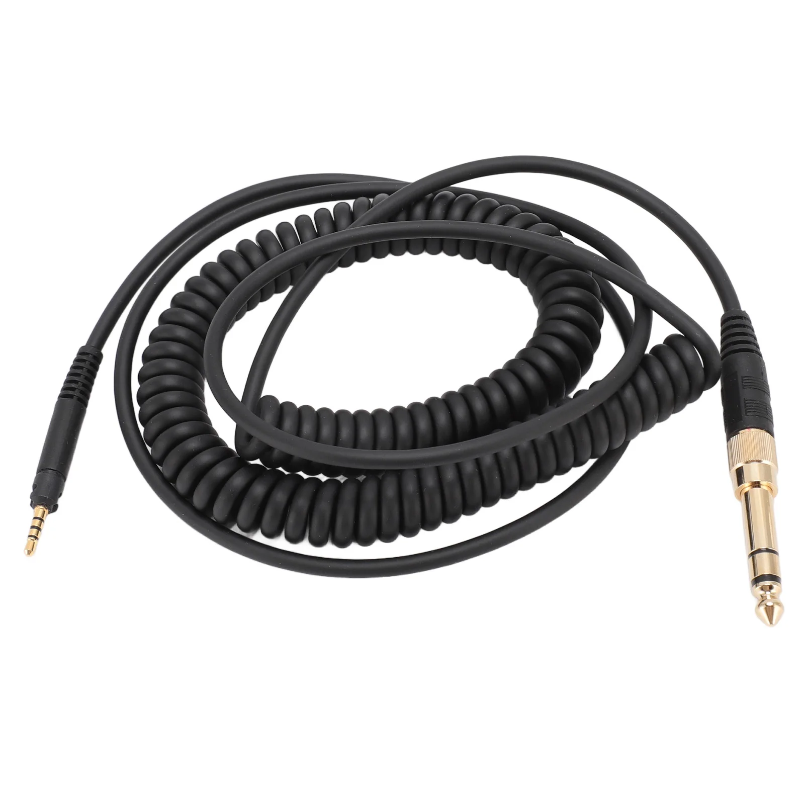 Headset Extension Cord Tensile Stereo Replacement Plug and Play Prevent Deformation Coiled Headphone Cable for HD558 for HD569