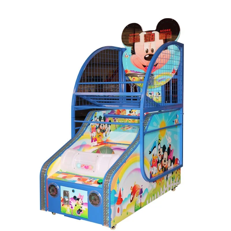 Children's Basketball Machine  Frame Toy Coin-Operated Scoring Training Device For Arcade 110/220V 1-2 Players