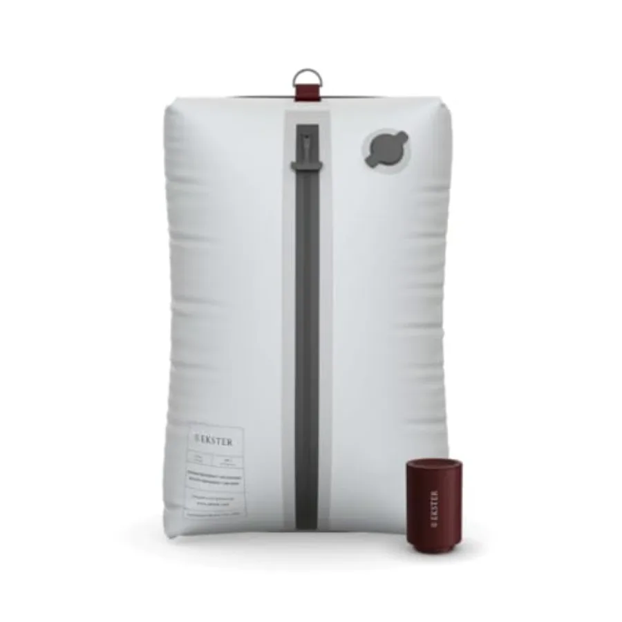 

Набор для путешествий Ekster Travel Pack Vacuum Kit - Нейлоновые компрессионные пакеты для путешествий - Защита от запаха и влаги - Беспроводной насос для 15+ предметов - Экономия места