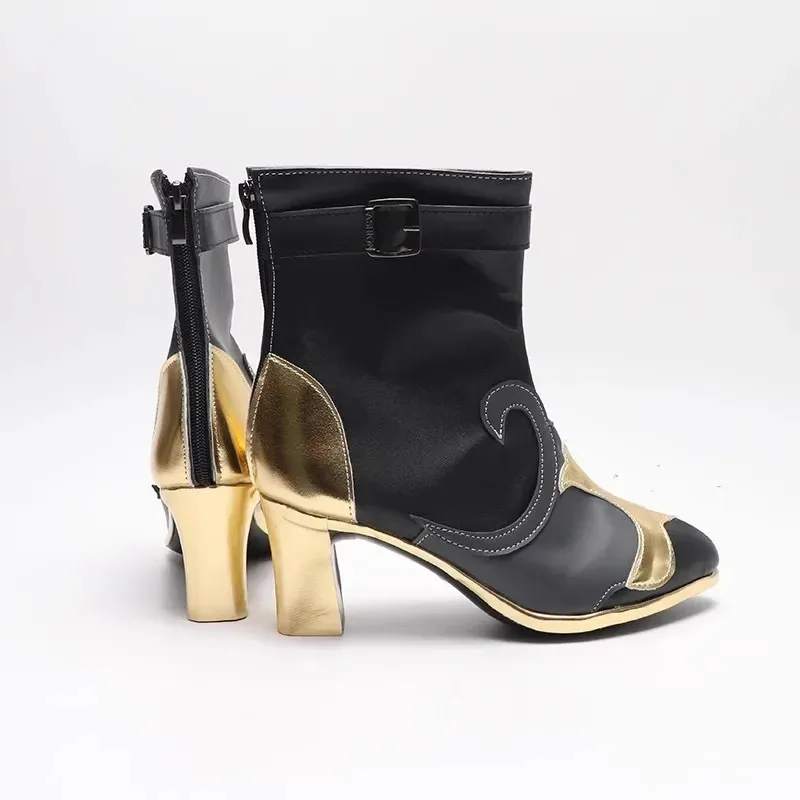 

Games Genshin Impact Neuvillette Cosplay Shoes Black Boots Fontaine Role Play Halloween Carnival Women Men Costume Party Prop GD