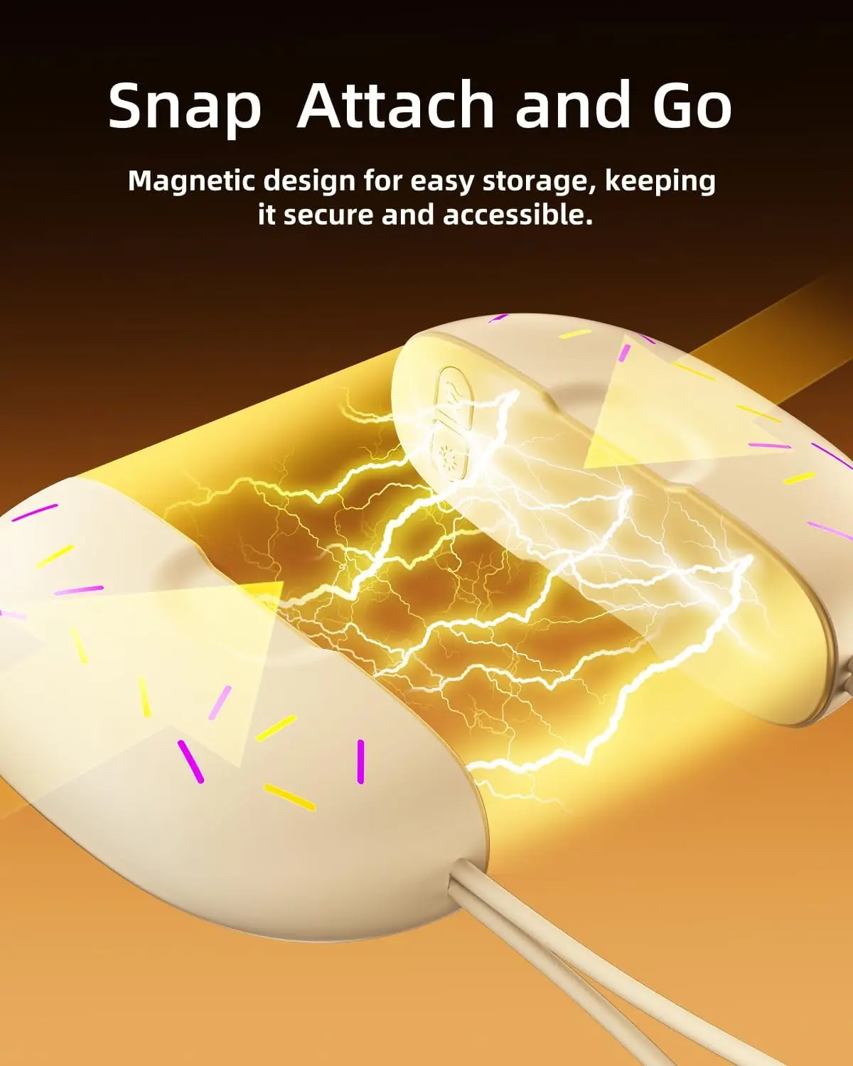 2025 جهاز تدفئة محمول مغناطيسي جديد قابل لإعادة الشحن، جهاز تدفئة محمول مع مصباح يدوي، هدية عيد الميلاد لكل من الرجال والنساء #4