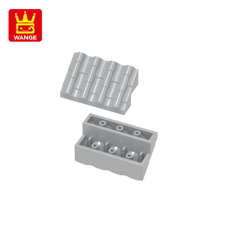 Wange47Pcs/Lot70681W70682W4 Holes Shingle Building Blocks Moc Palace Compatible With Assembles Bricks DIY Children Toys Gift Box