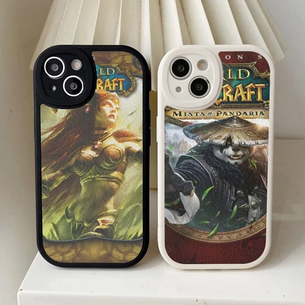 The W-World Of W-Warcraft W-Wow Phone Case Hard Leather For iPhone 14 13 12 Mini 11 14 Pro Max Xs X Xr 7 8 Plus Fundas