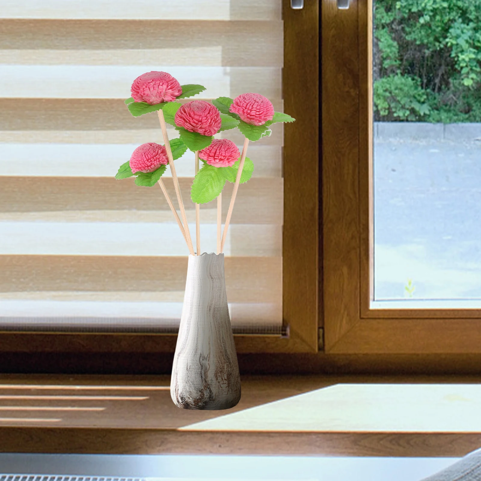 

5Pcs Aromatherapy Flower Sticks Realistic Dried Flower Diffuser Vine for Essential Oil Diffusers Home Decor Relaxation Aroma