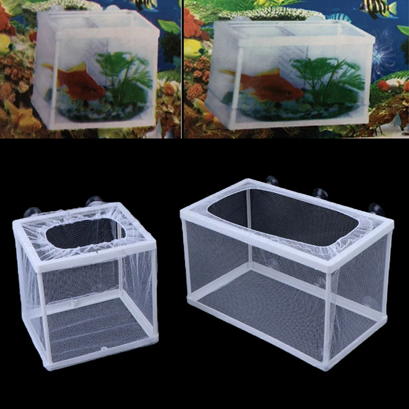 Top-notch Durable Breathable Hanging Mesh Isolation Box - Trustworthy Net Incubator for Oxygenation and Shelter of Baby Fish - G