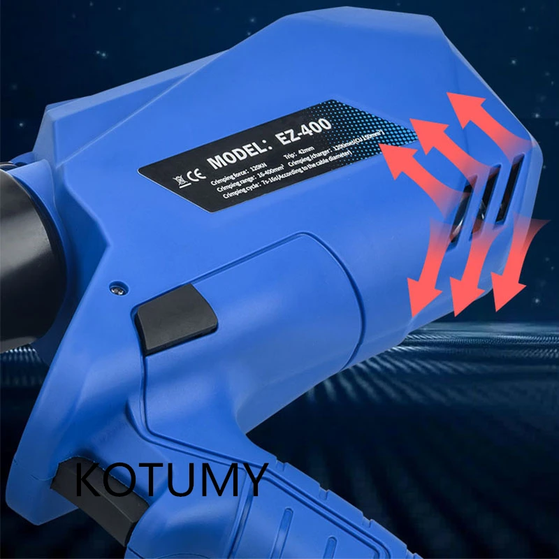 Rechargeable Hydraulic Pliers Digital Display Electric Hydraulic Crimping 18V 5.0Ah 2 Batteries EZ-300/EZ-400 Crimping Tool