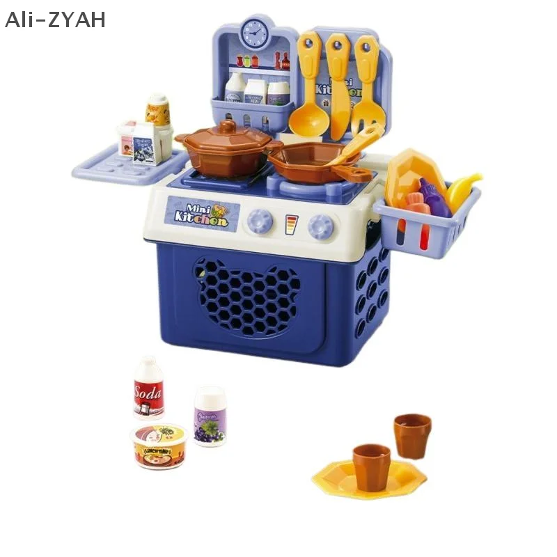 Herramienta de cocina de simulación para niños, juguetes de juego de rol, casa de juego de cocina simulada, juego divertido, juguete para regalo educativo temprano, 23/25/32 Uds.