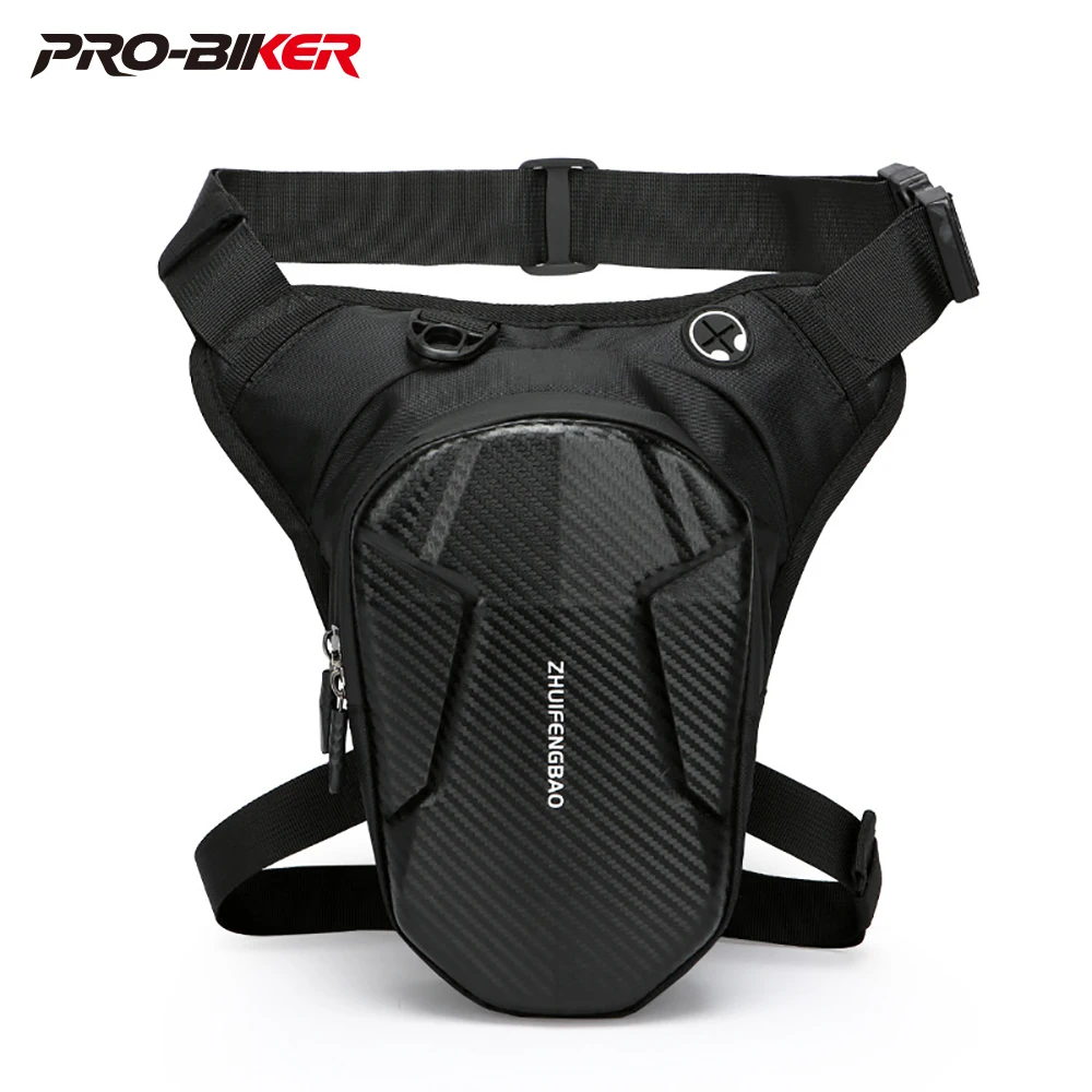 دراجة نارية قطرة الخصر حقيبة الساق مقاوم للماء دراجة نارية الخصر حقيبة الساق الرياضة في الهواء الطلق عادية الرجال النساء الورك بوم حزمة محفظة الهاتف #1