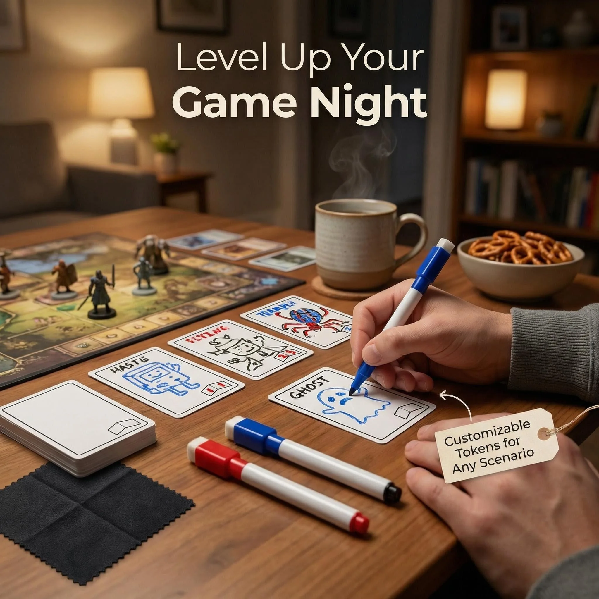 50 tarjetas reutilizables de b - Board Game For 5 Players reseña y precio