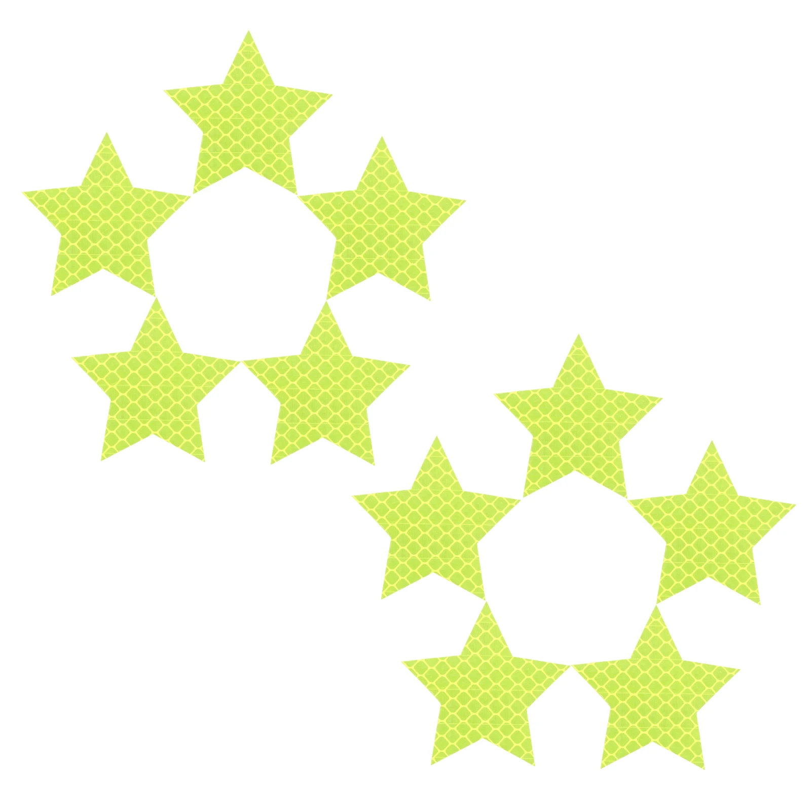 

10 Pcs Anti-collision Warning Sticker Bike Reflector Automotive Decals Green Stickers Decoration Reflective Strip