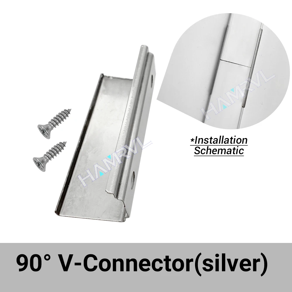 2–30 Stück/Packung LED-Aluminiumprofil, 0,5 m/Stück, U/V-Form, geeignet für 8–12 mm LED-Lichtleisten, Gehäuse, Kanal, Dekormaterialien