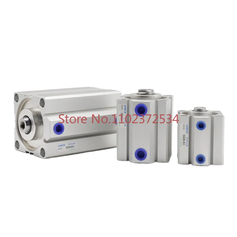 Pneumatic small thin cylinder SDA80x15 * 20/25/30/40/50/75/80/100SB