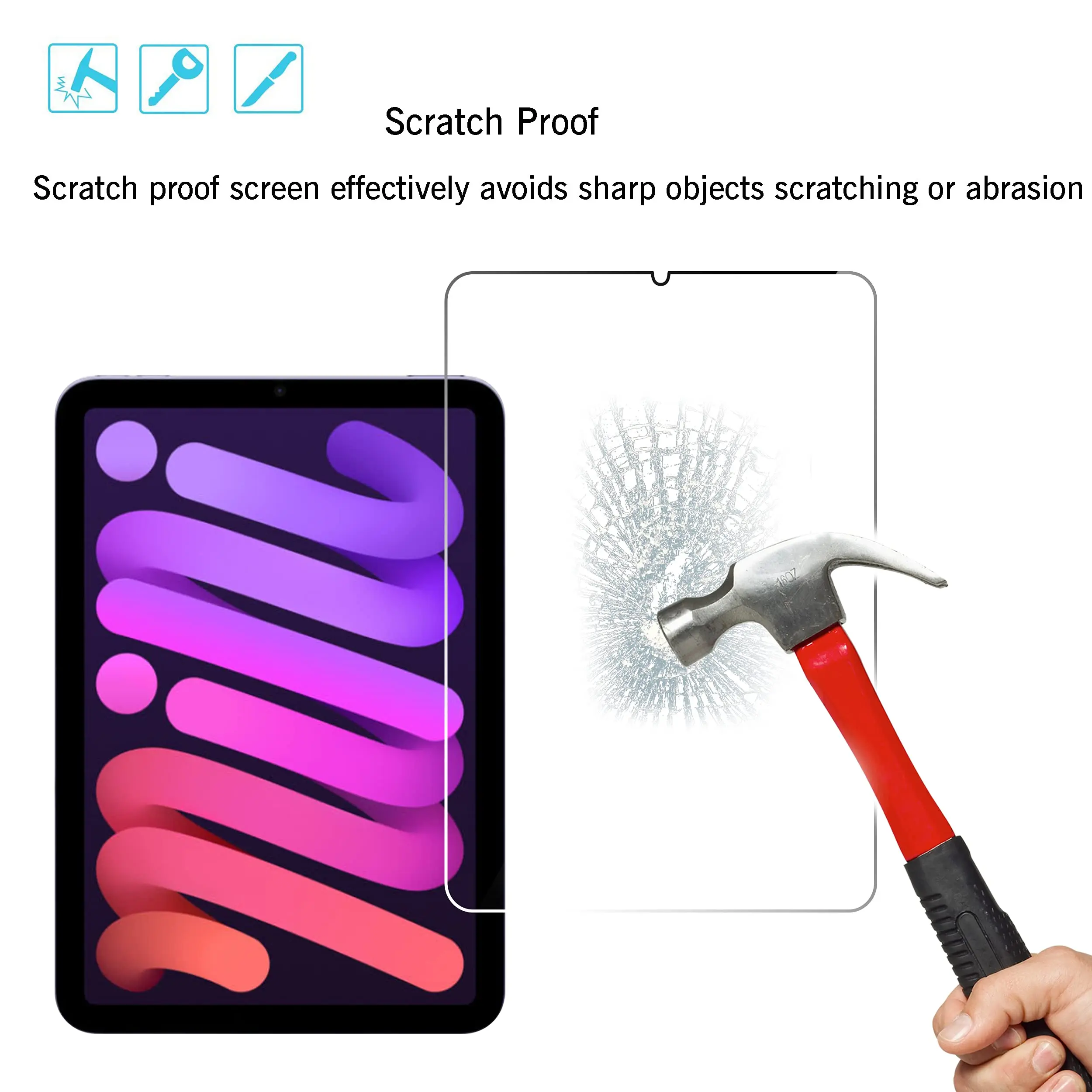 2 Stuks Gehard Glas Screen Protector Voor Ipad Mini 7 6 a17 Pro 8.3 Inch Mini 4 5 7.9 2024 2021 tablet Accessoires Film