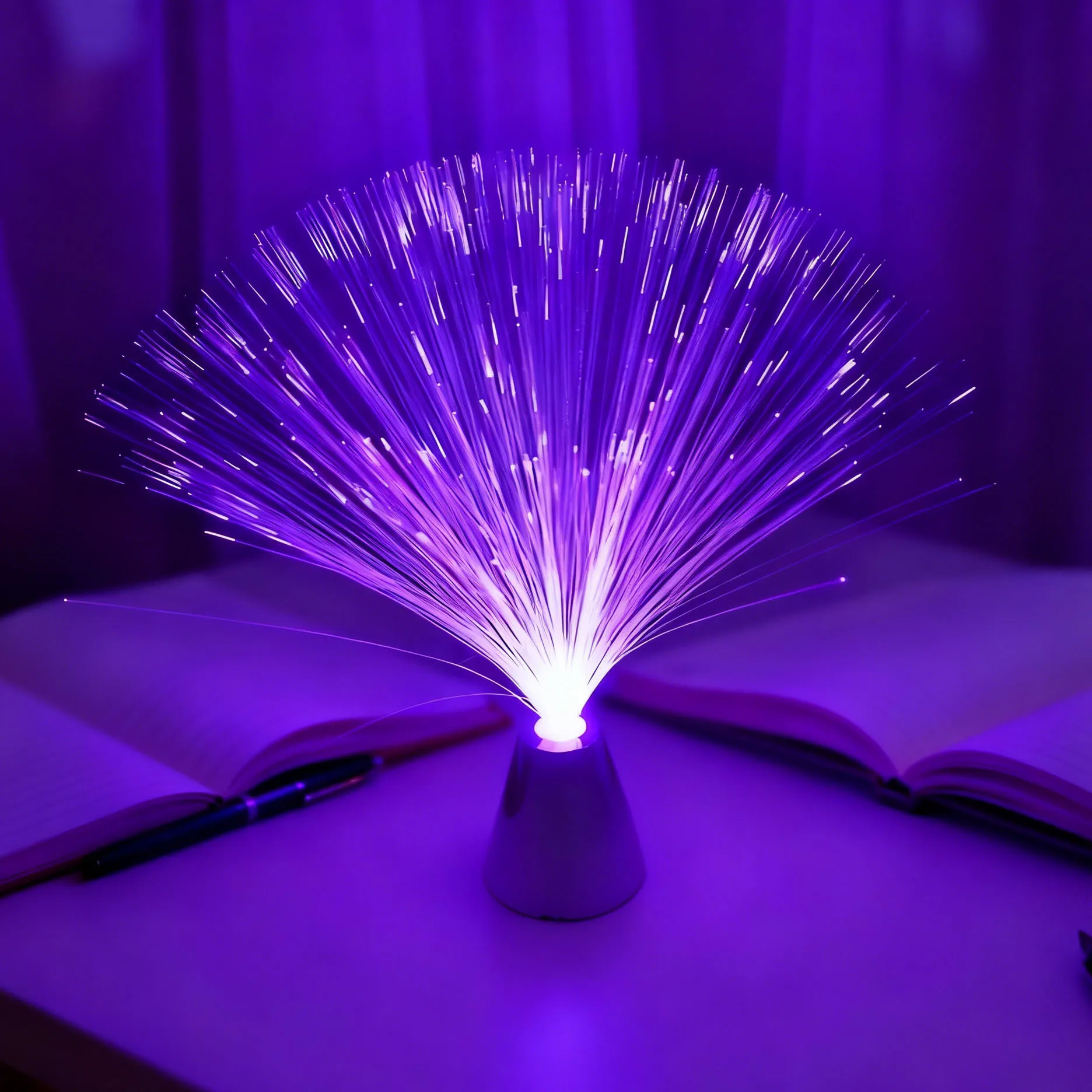 LED Starry Sky Fiber Optic Night Light, Colorful Lamp, Holiday Bedroom Room Star Light Atmosphere, Christmas Decoration