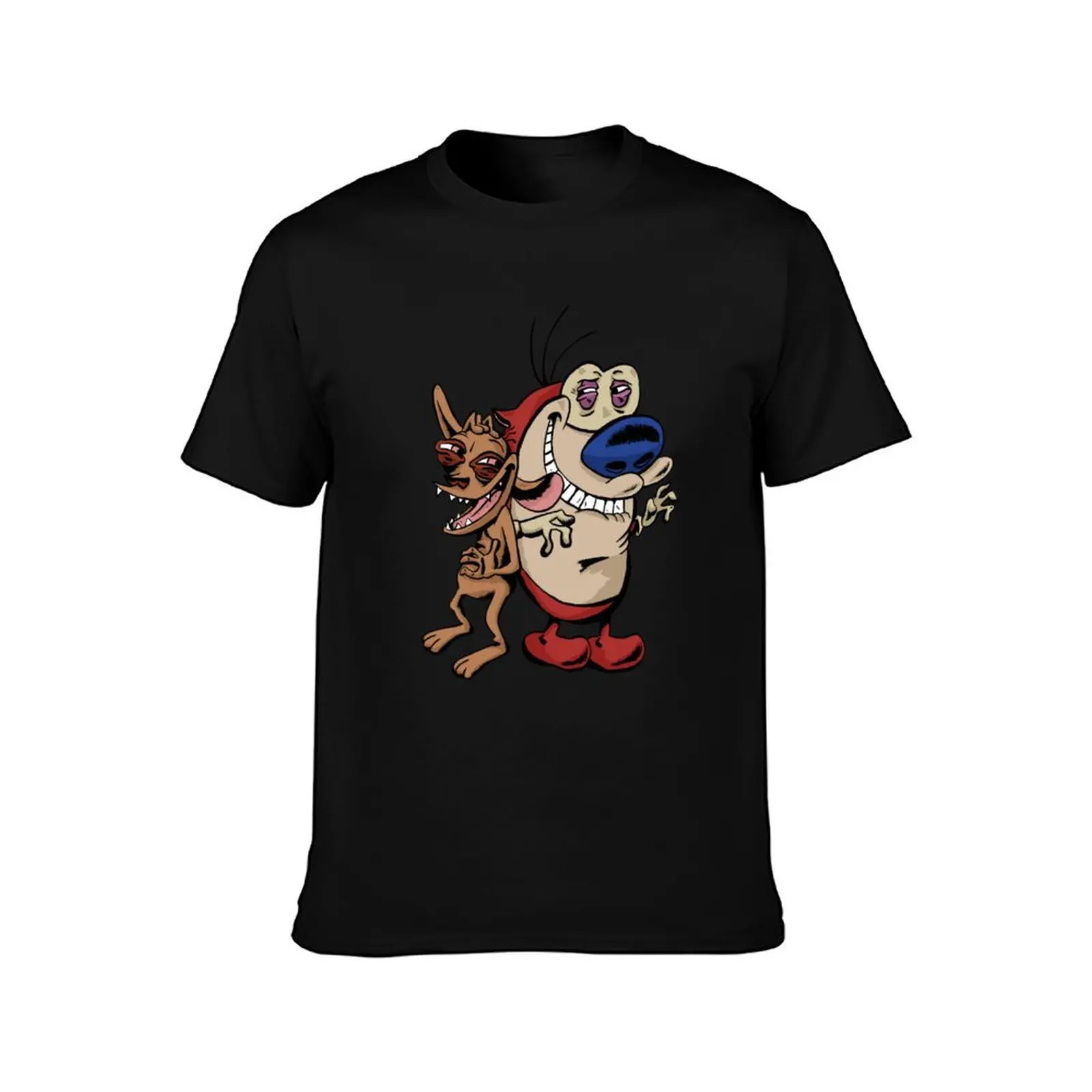 Ren and Stimpy T-Shirt Casual Basic Short Sleeve T-Shirt