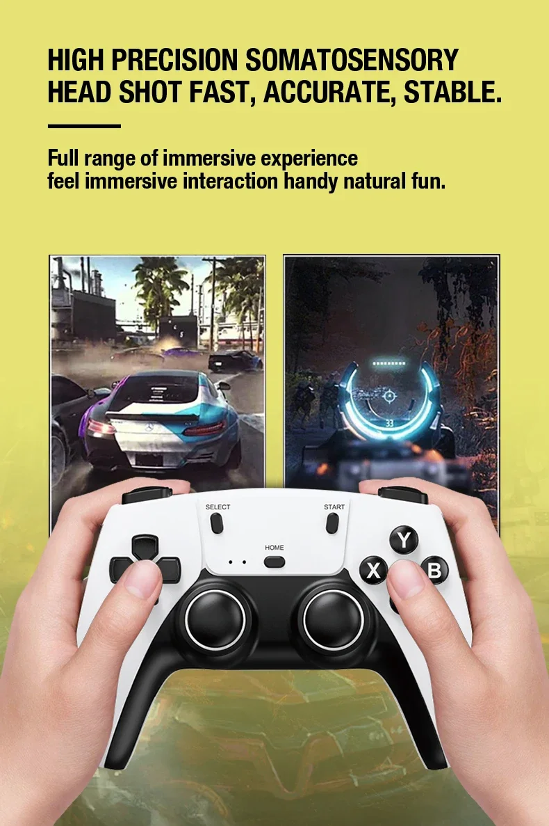 Q8 max Game Stick 4K console games with 2.4G Wireless Gamepad HD Output Retro Video Game Consoles Classic TV game Box