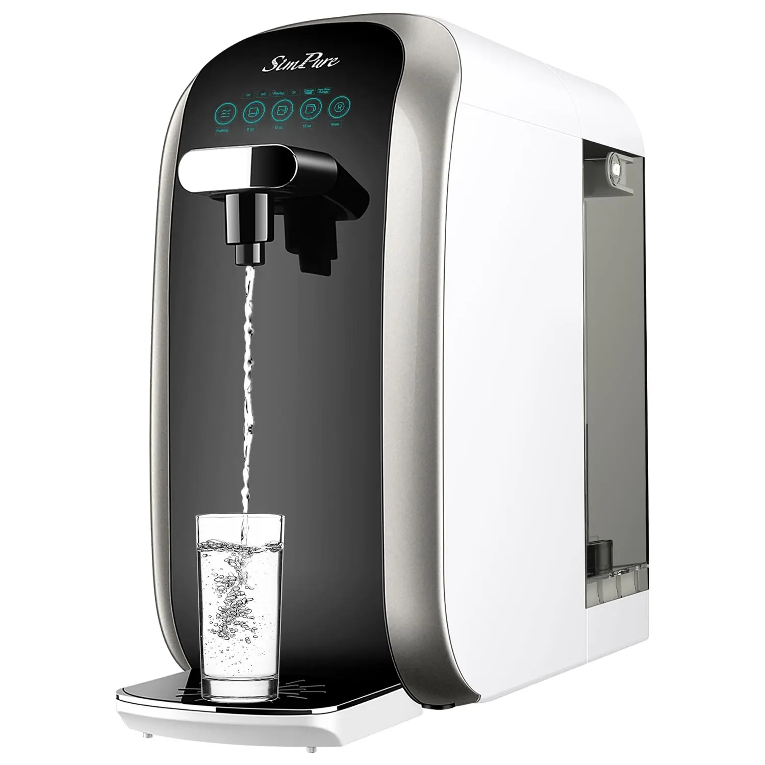 Y7P-BW UV Countertop Reverse Osmosis Water Filter, 5 Stage RO | NSF/ANSI 58 Certified Water Filtration System, RO Water