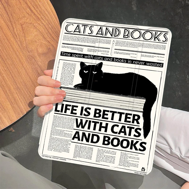 Etui Black Cat Ipad Case na Ipad 10th Generation Air 5/4 10.9 A16 11th Smart Case IPad Pro 11 12.9 10.5 10.2 9th 8th 6th 5th 9.7" — zdjęcie produktu 3