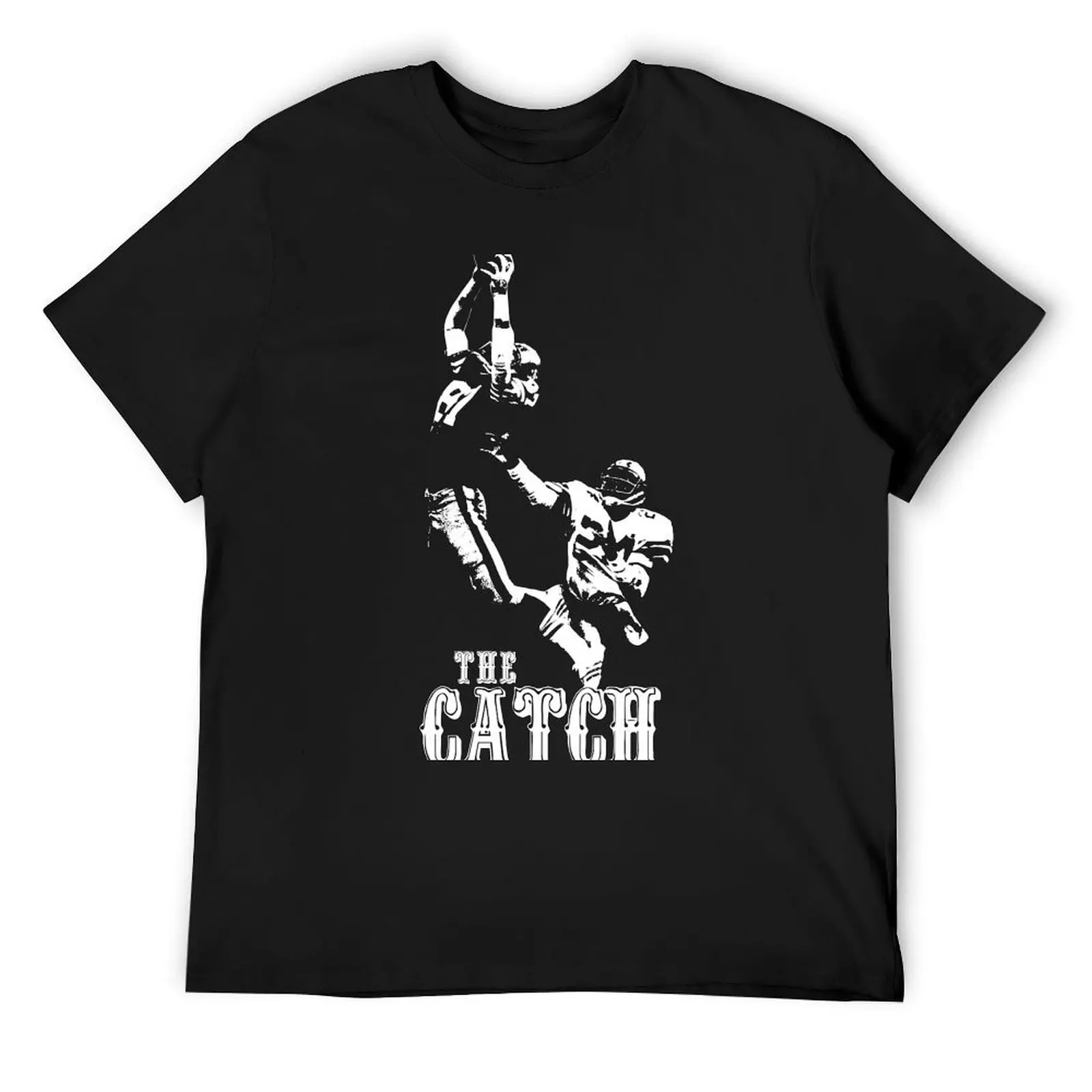 

The Catch - Dwight Clark - White Stencil T-Shirt customizeds valentines clothes vintage t shirt men