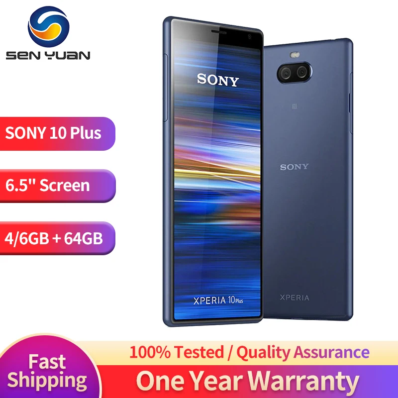 Sony Xperia 10 Plus I3213 I4293 4G Mobile Phone 6.5