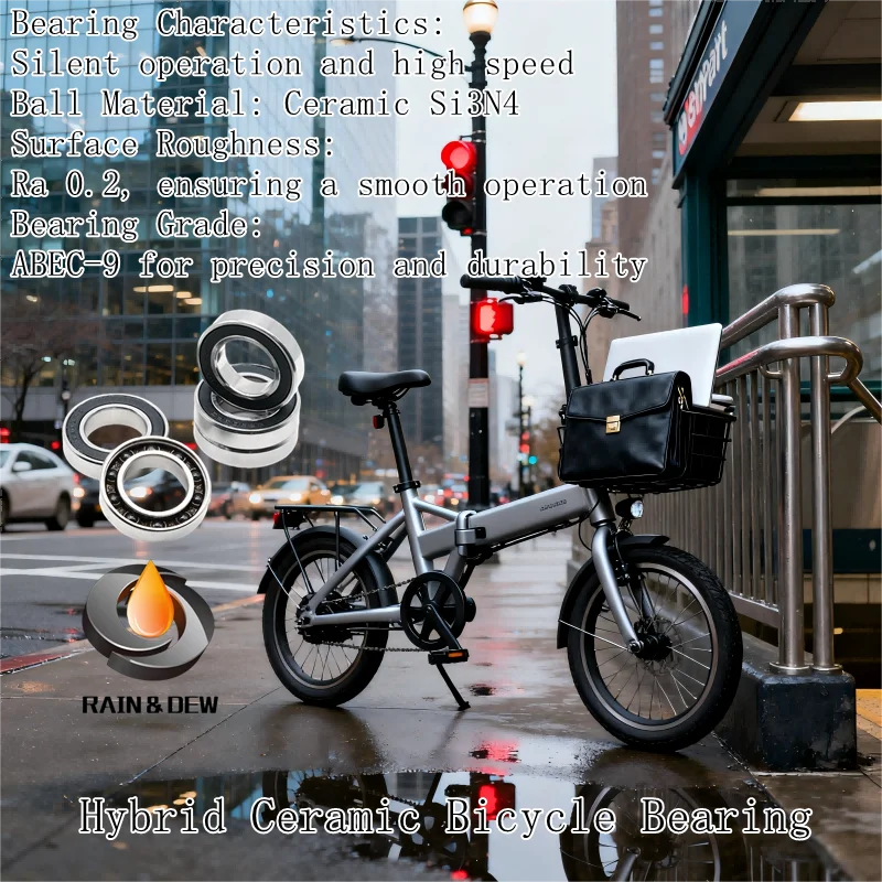 

Керамический подшипник ступицы Si3N4, 1 шт., S6903RS, 17x30x7 мм, керамический подшипник из нержавеющей стали - изготовление педальной зажигалки и гладкое катящееся