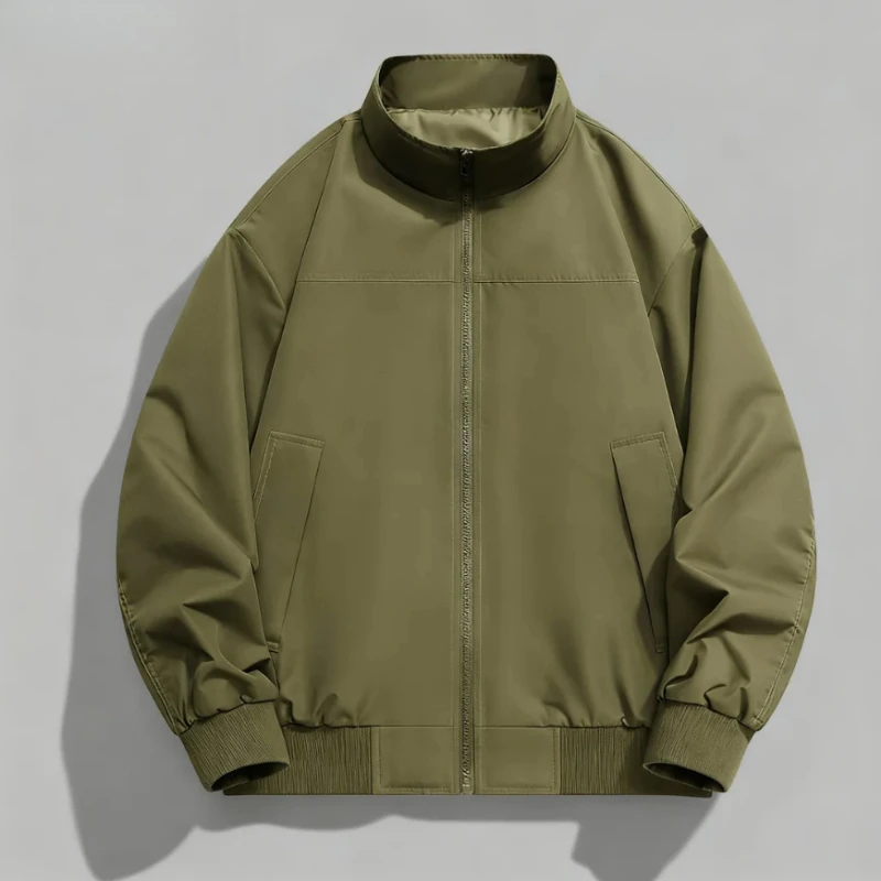 

Autumn and Winter New Men's Casual Collar Versatile Loose Solid Color Fashionable Simple Casual High-quality Jacket for Men