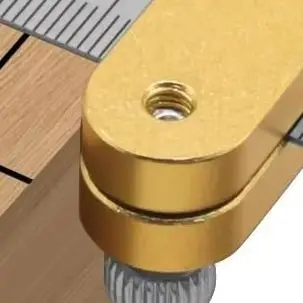 Aluminum Alloy Woodworking Marking Gauge Positioning Block With Steel Ruler For Accurate Carpentry DIY Layout Measuring Tool
