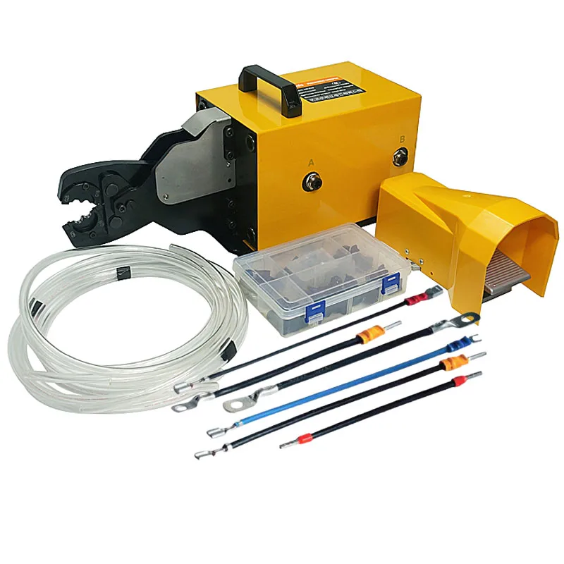 

AM-240 HeavyPneumatic Terminals Crimping Tool Crimp Terminals Crimping Machine for 6-240mm2 Cable Terminals and Lugs